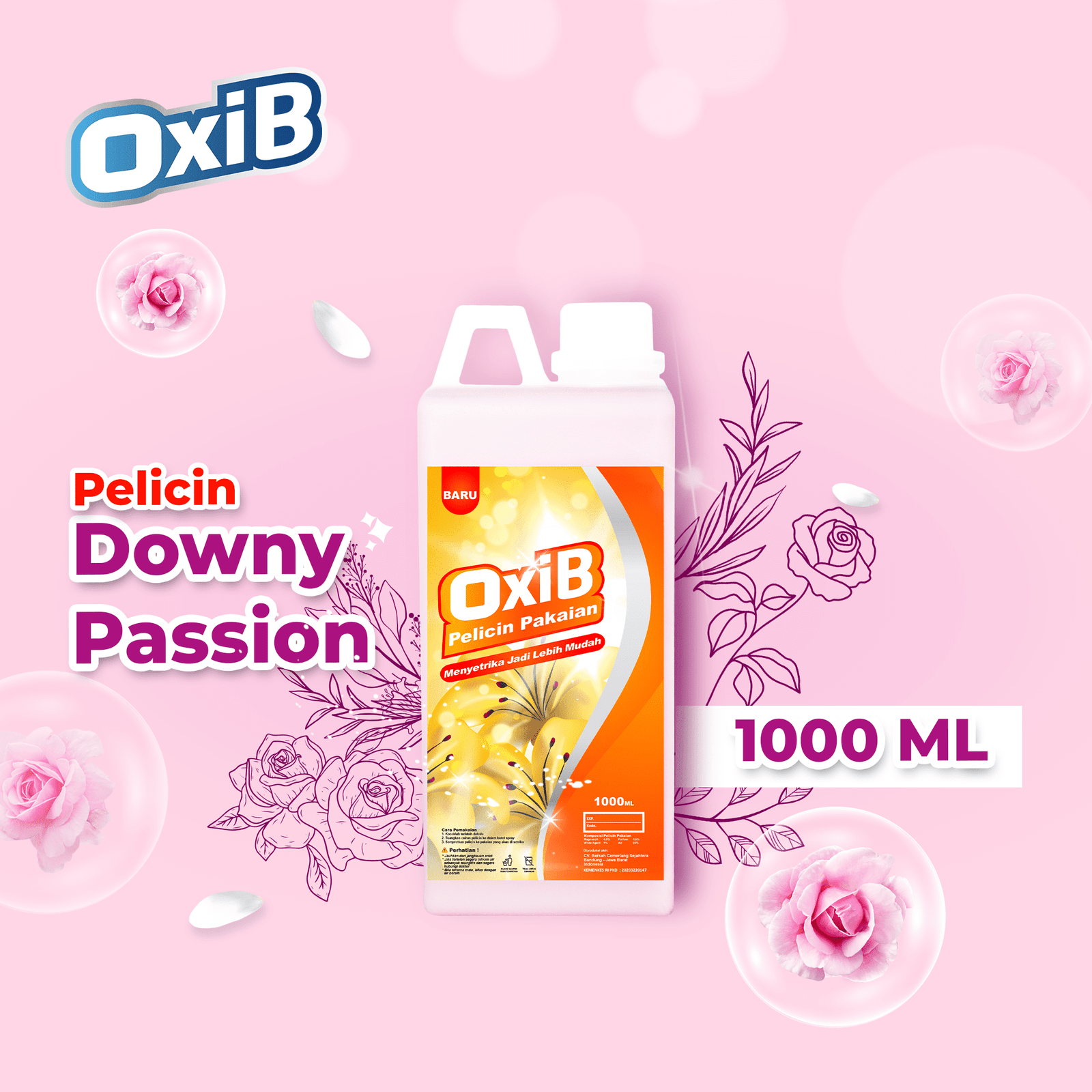 Flyer Katalog Pelicin Downy Passion 1000 ML