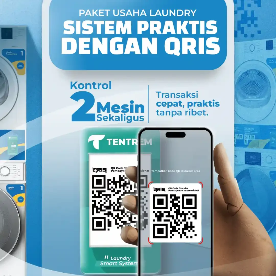 Paket Usaha Laundry Qris